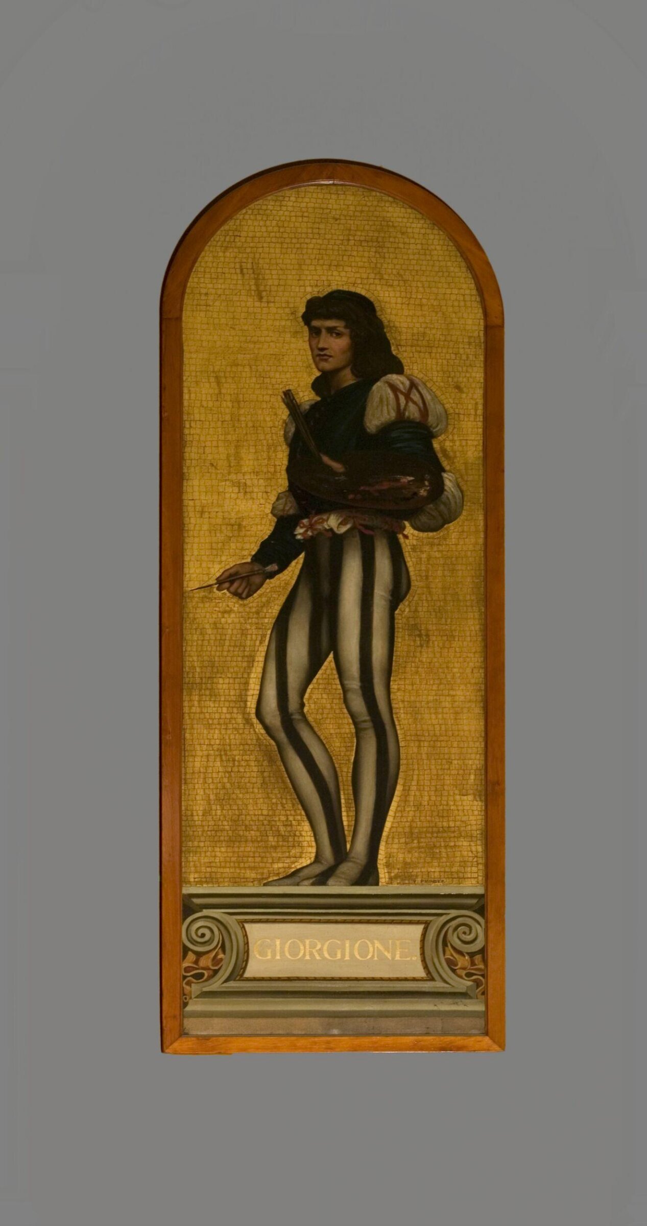 Giorgione: design for a mosaic in the Museum (the 'Kensington Valhalla'), Val Prinsep, 1865