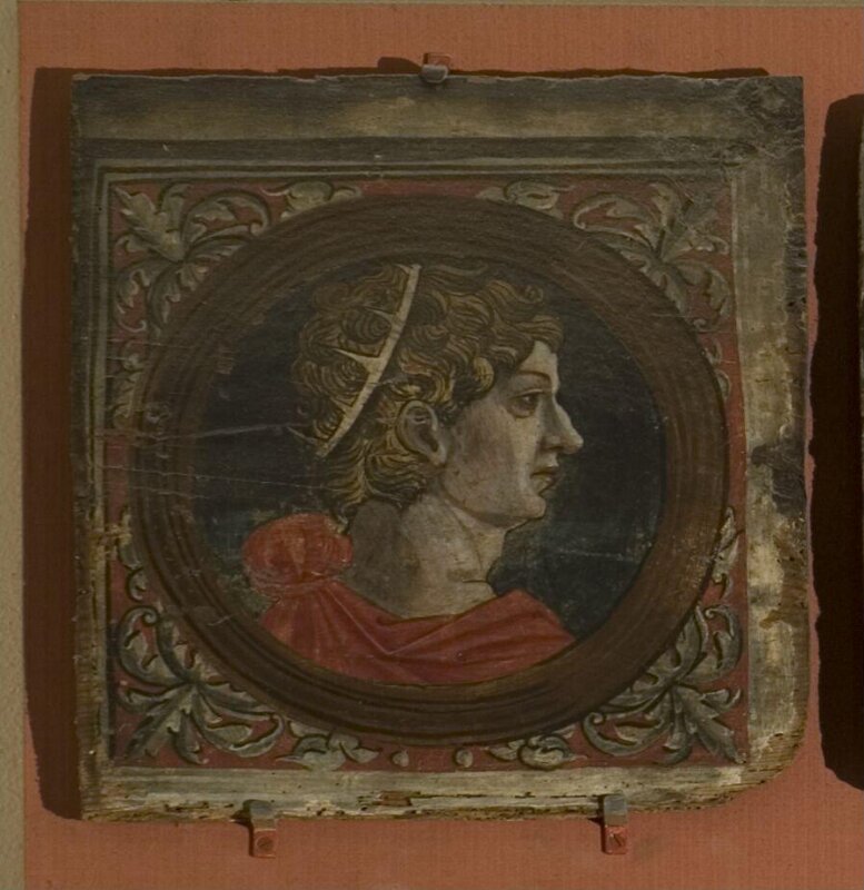 Profile bust of a Roman emperor facing right