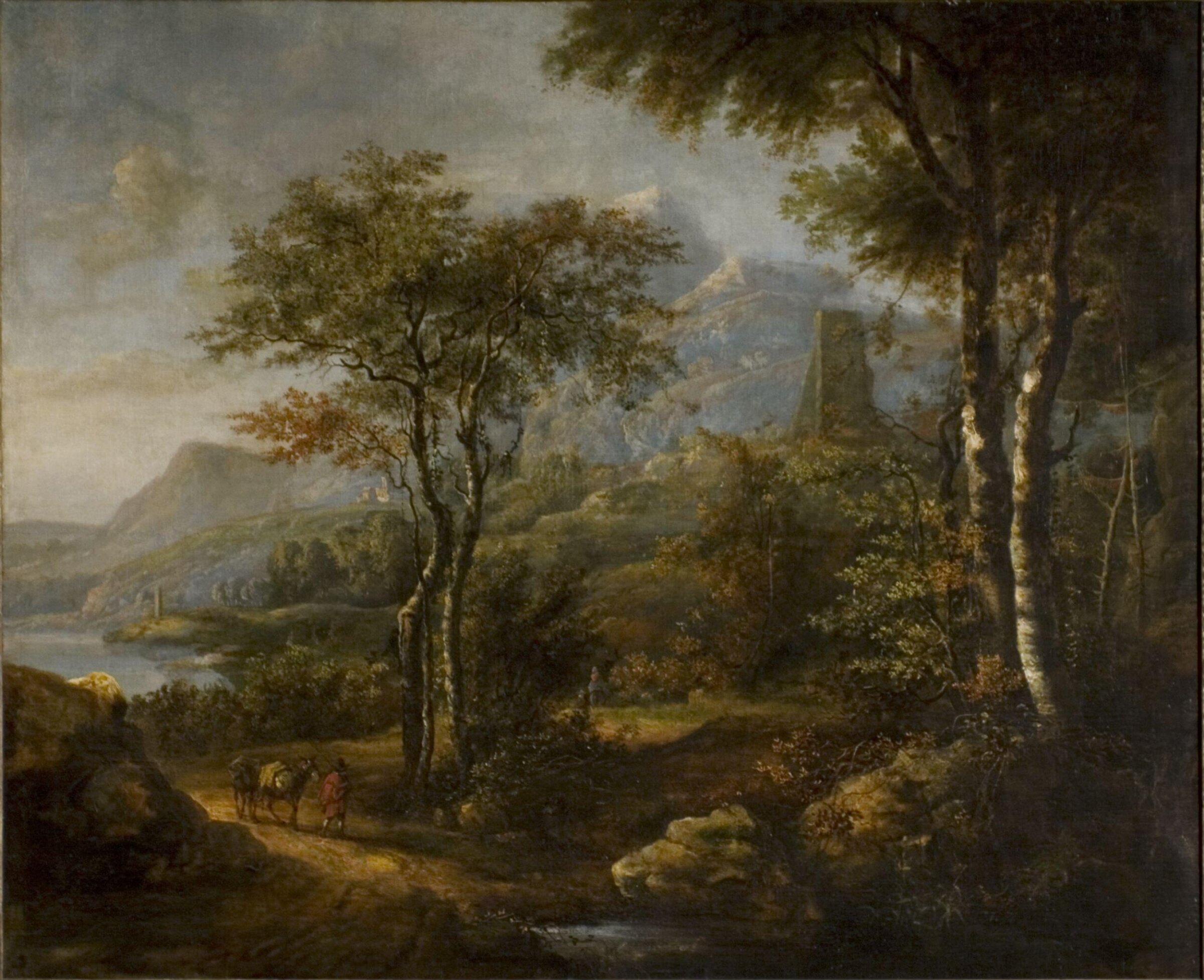 Landscape with Mountains in the Distance, Marco Ricci, early 18th century
