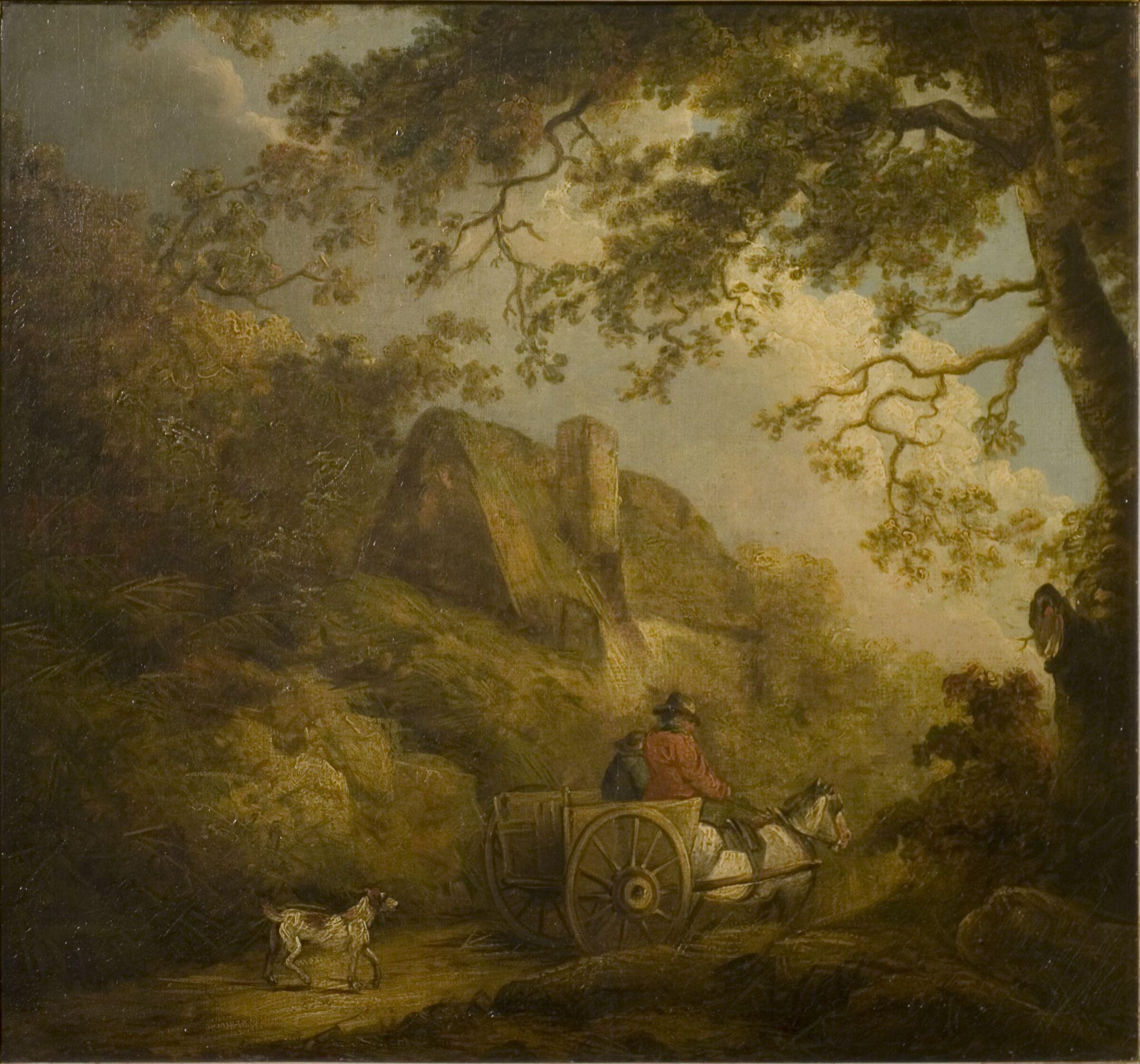 Landscape and Cottage, George Morland, late 18th century-19th century