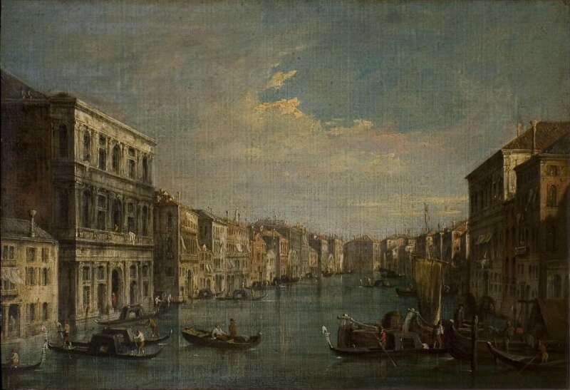Venice: View of the Grand Canal from Palazzo Grimani to Palazzo Foscari