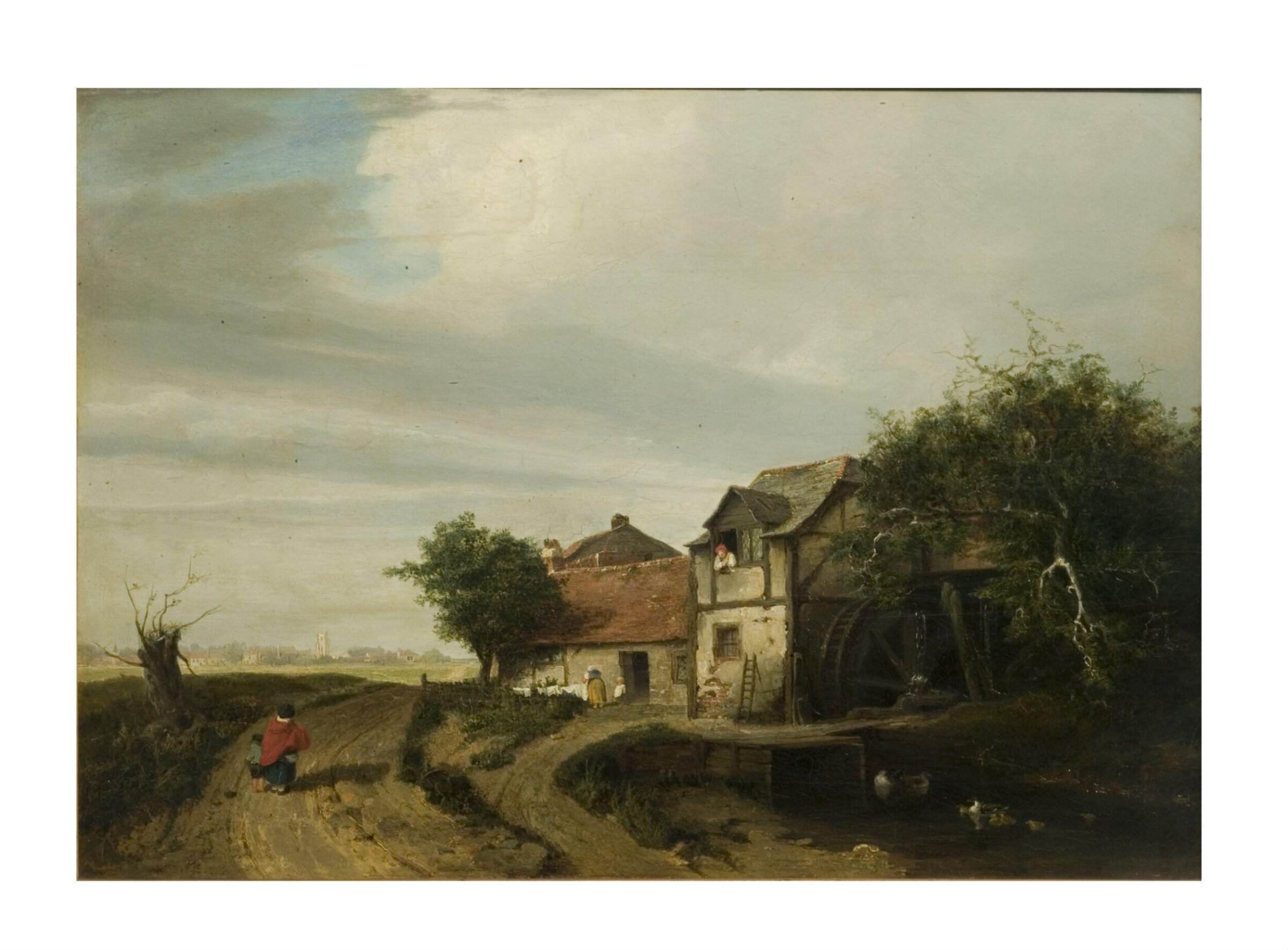 Landscape with Cottage and Water-Wheel, Patrick Nasmyth, early 19th century