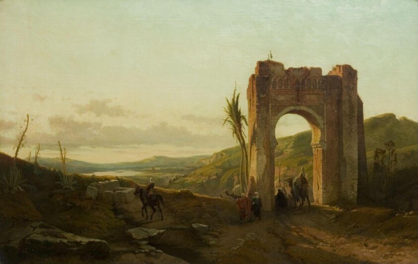 Oriental Landscape with Caravan