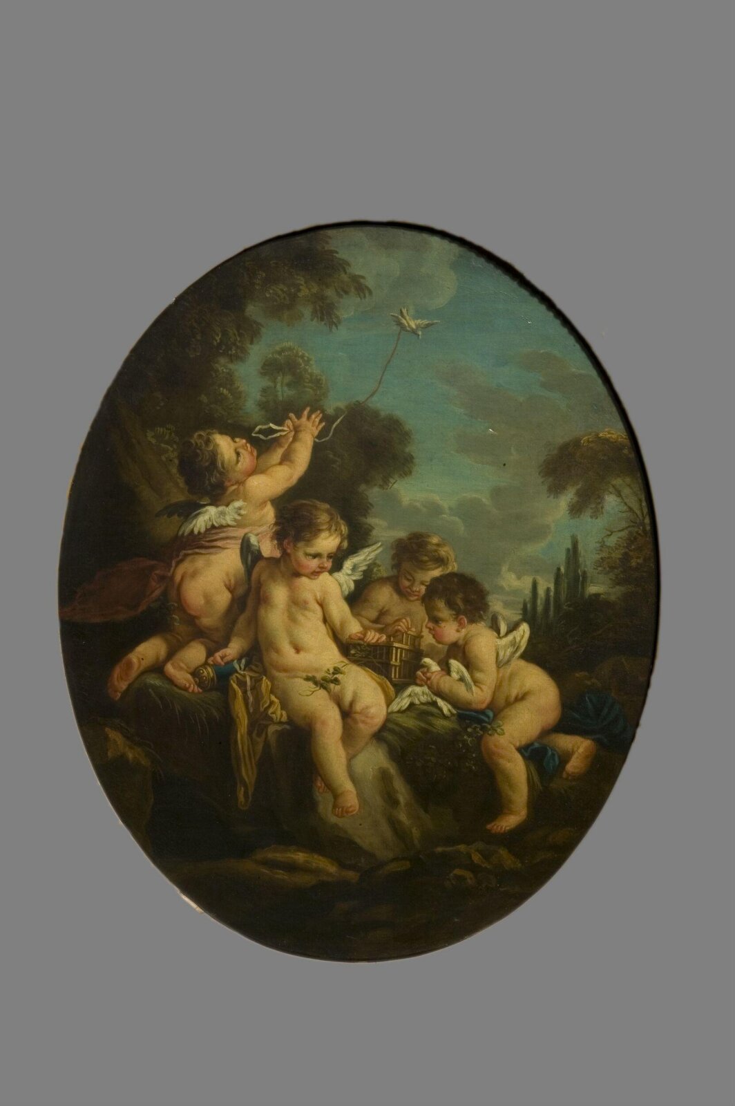 L'Amour Oiseleur, after François Boucher, mid 19th century