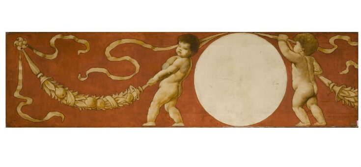 Putti flanking a medallion top image