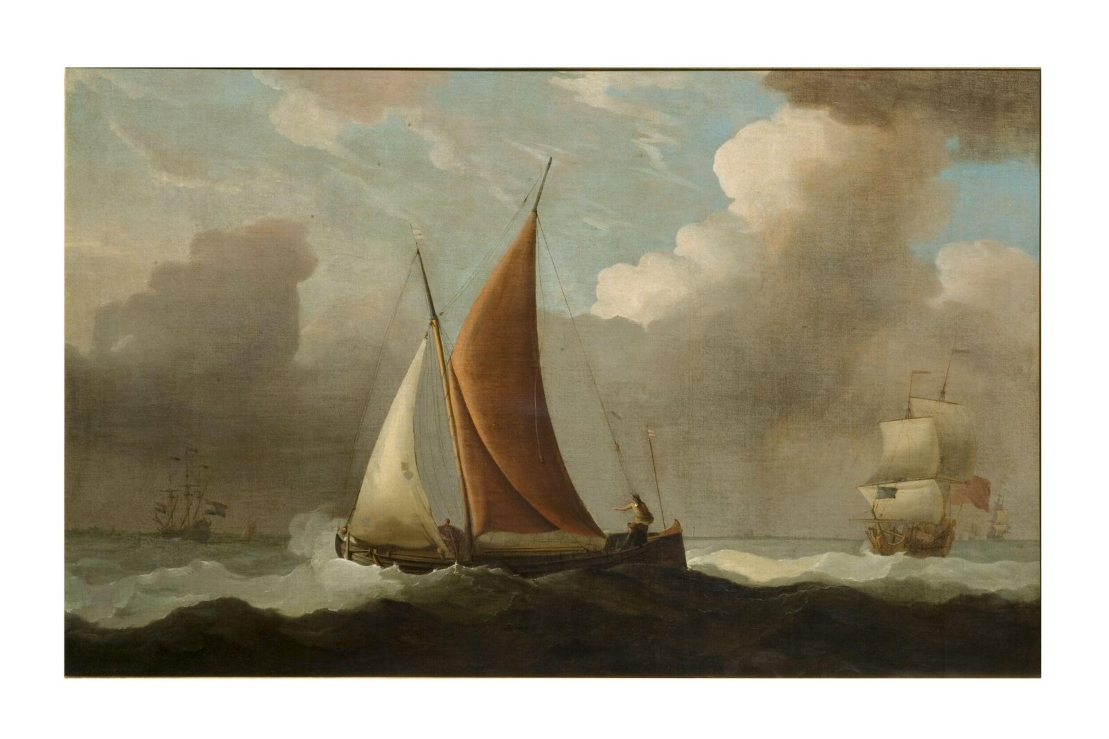 Vessels at Sea, Peter Monamy, late 17th century-1st half 18th century