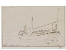 Study of a Boeier Yacht viewed from the Port Quarter thumbnail 1