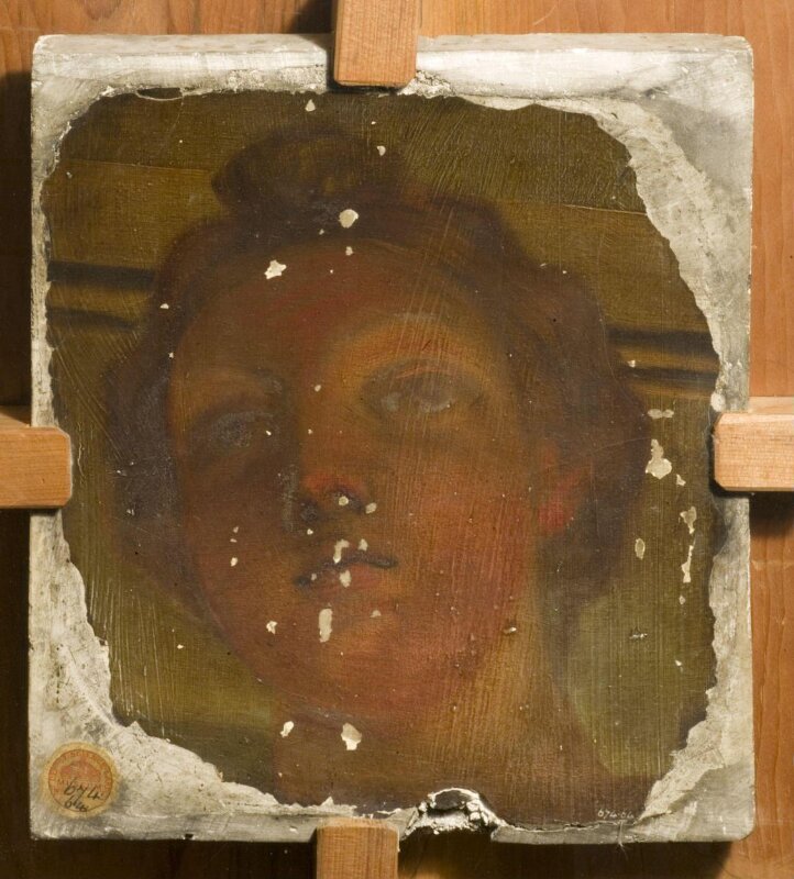 Female head (fragment of wall painting)