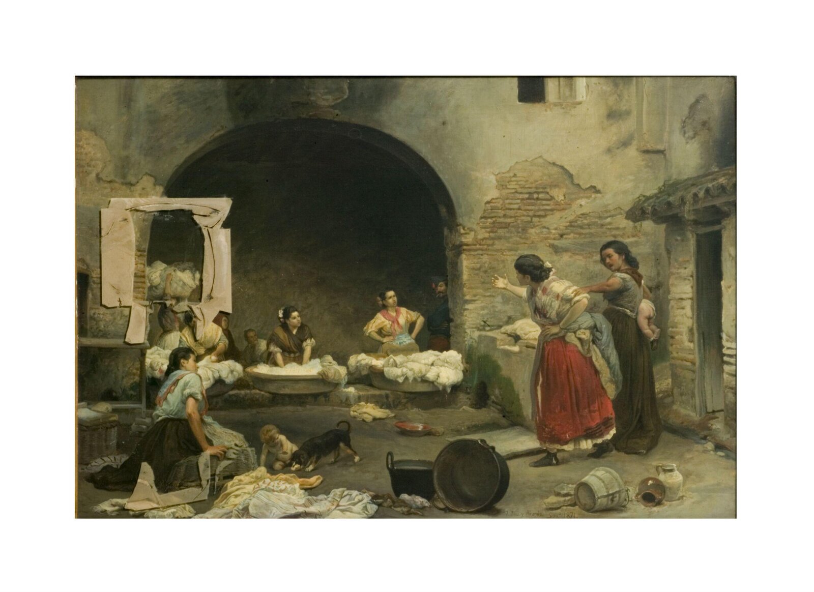 Washerwomen Disputing, José Jiménez Aranda, 1871