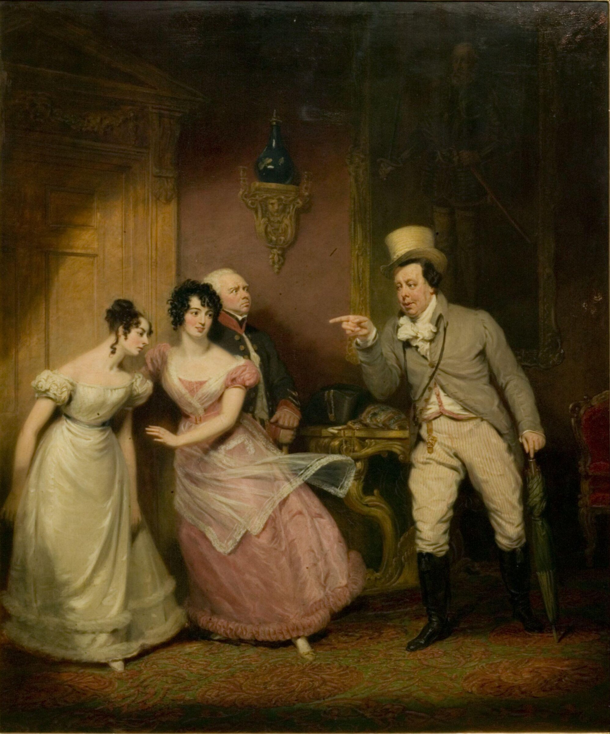 Scene from <i>Paul Pry</i>, George Clint, ca. 1827