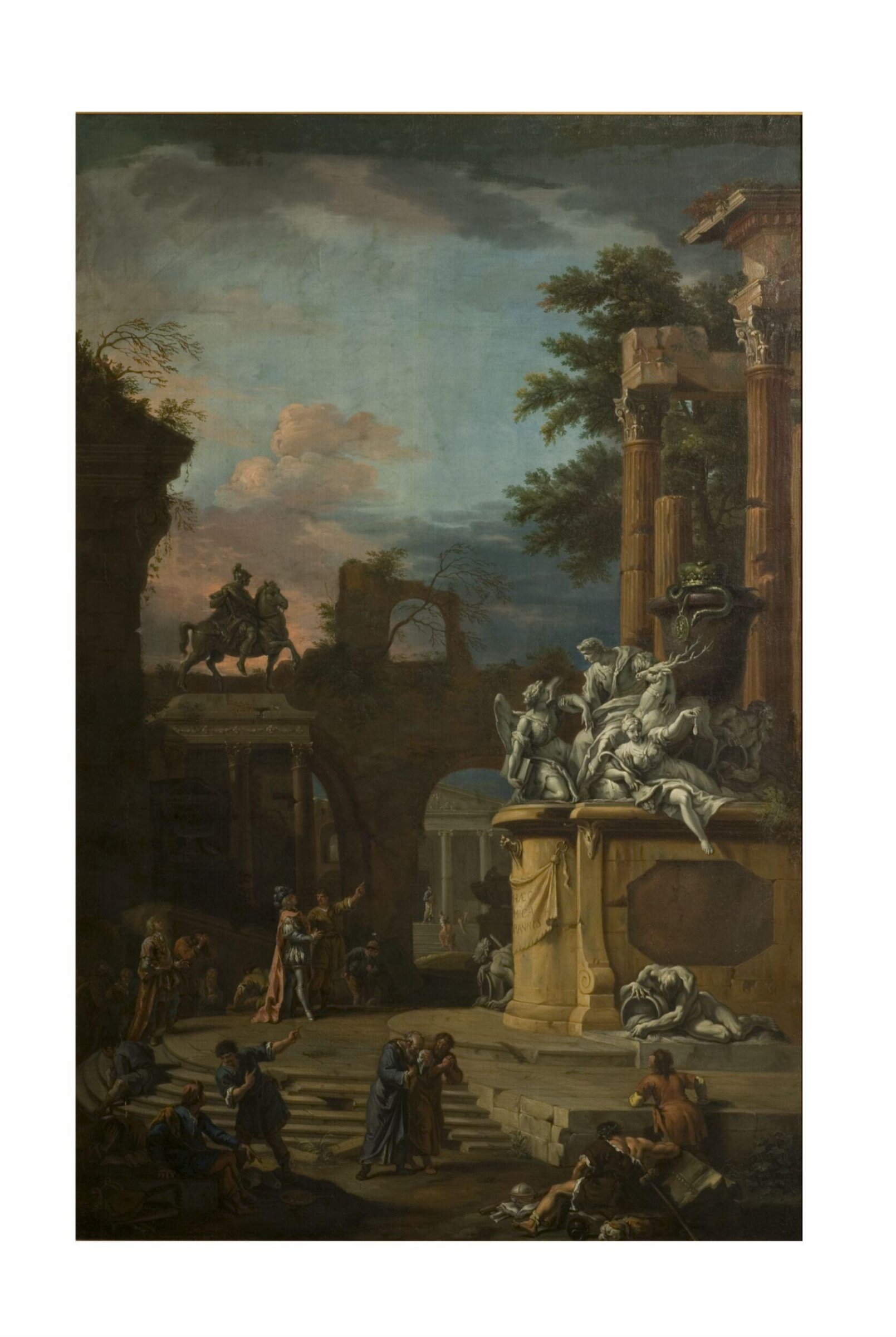 Imaginary Monument to William Cavendish, First Duke of Devonshire (1640-1707), after Sebastiano Ricci, 18th century