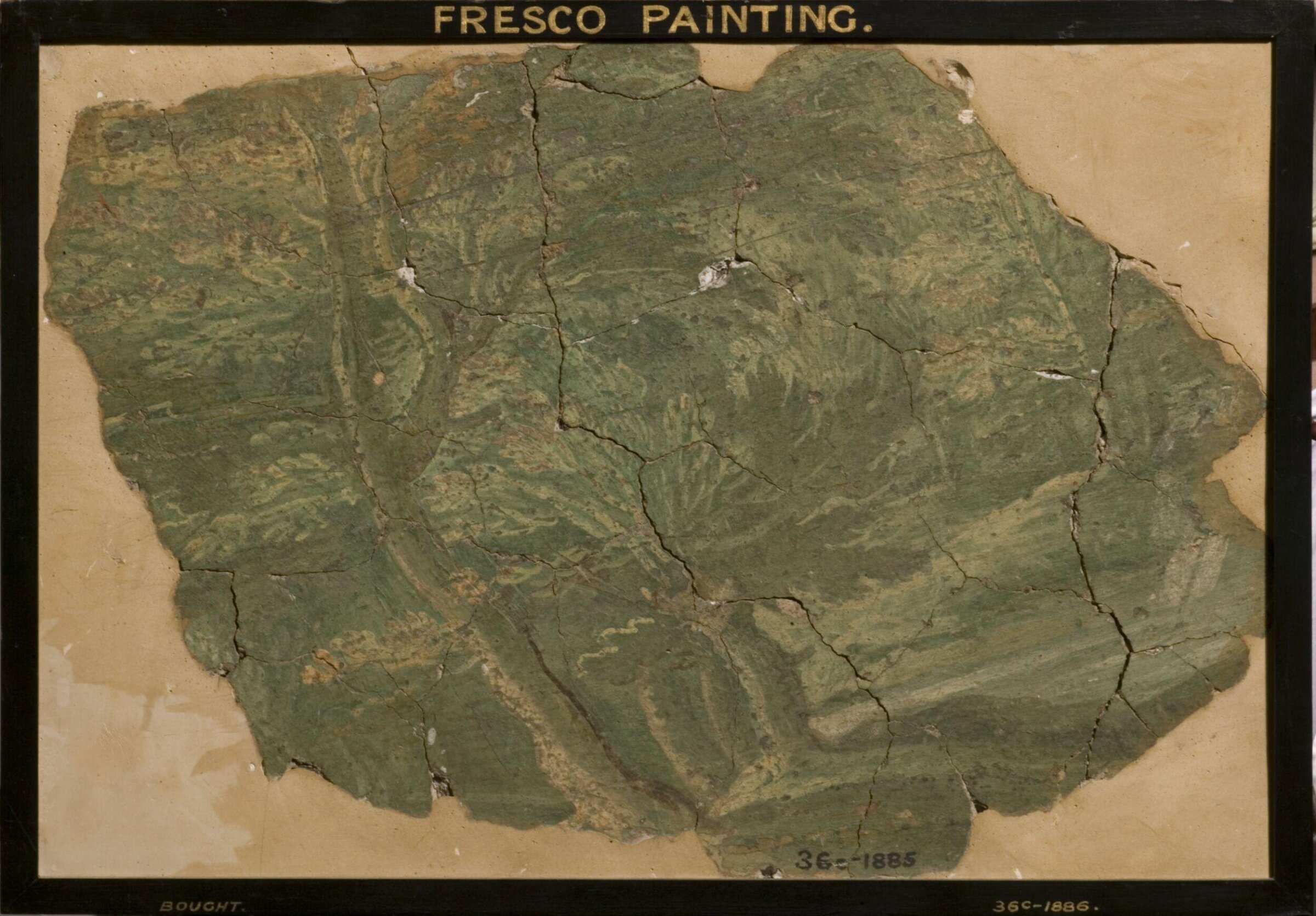 Fragment of a Landscape (fragment of wall decoration), Giovanni da Udine, mid 16th century