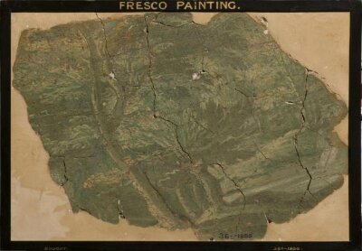 Fragment of a Landscape (fragment of wall decoration), Giovanni da Udine, mid 16th century