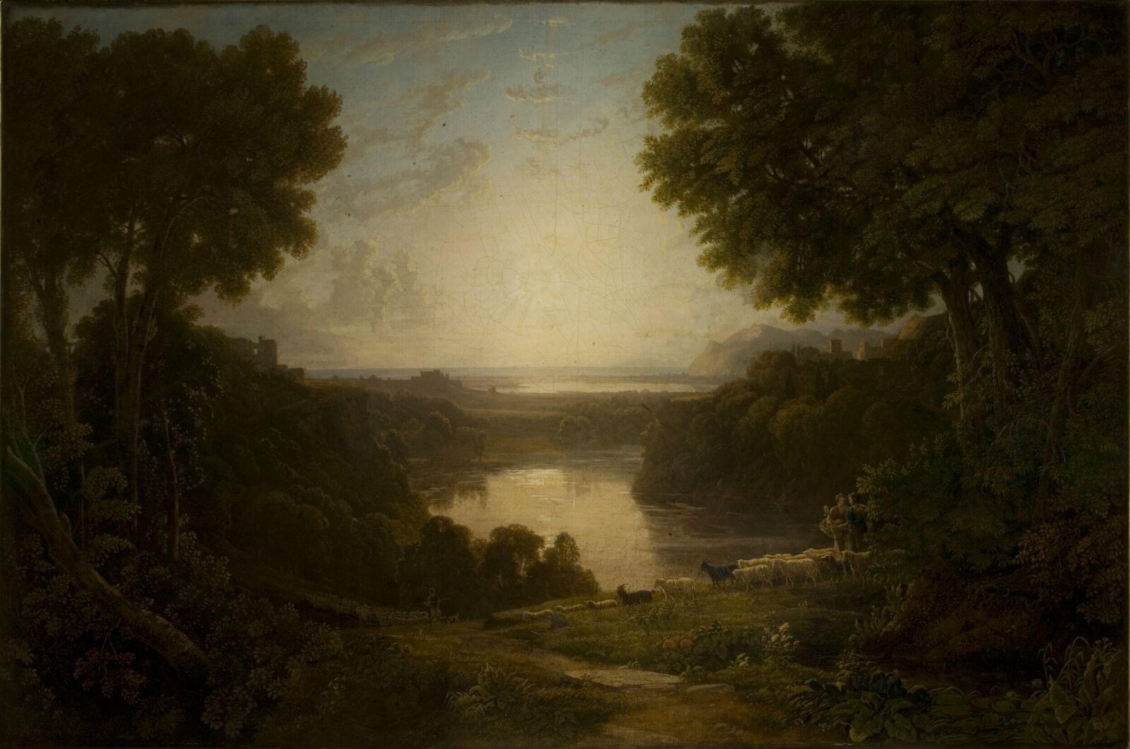 Italianate Landscape with Shepherds, George Barret, late 18th century-mid 19th century
