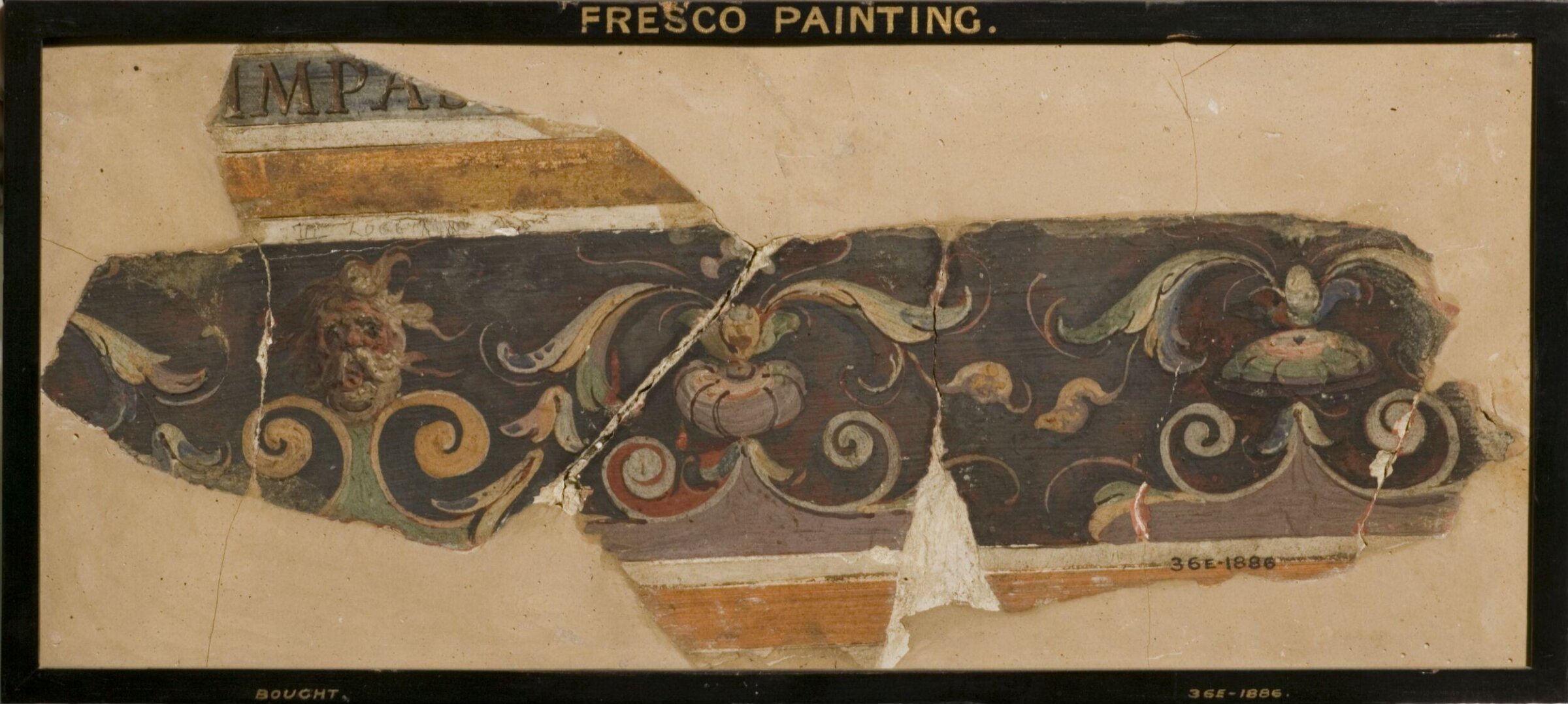 Part of a Decorative Frieze (fragment of wall decoration), Giovanni da Udine, mid 16th century