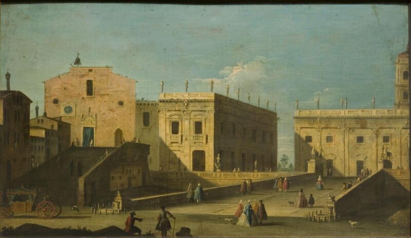 Rome: The Piazza del Campidoglio, Santa Maria in Aracoeli and the Cordonata