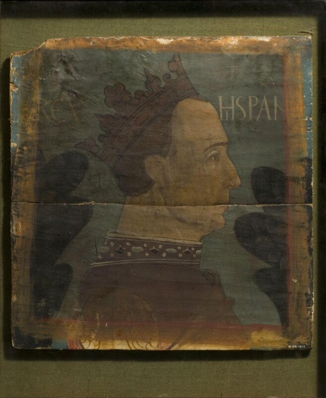 Profile head of the King of Spain