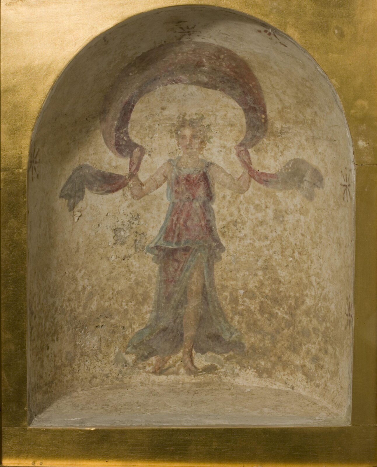 Dancer holding a scarf (model of a chapel), 2nd century