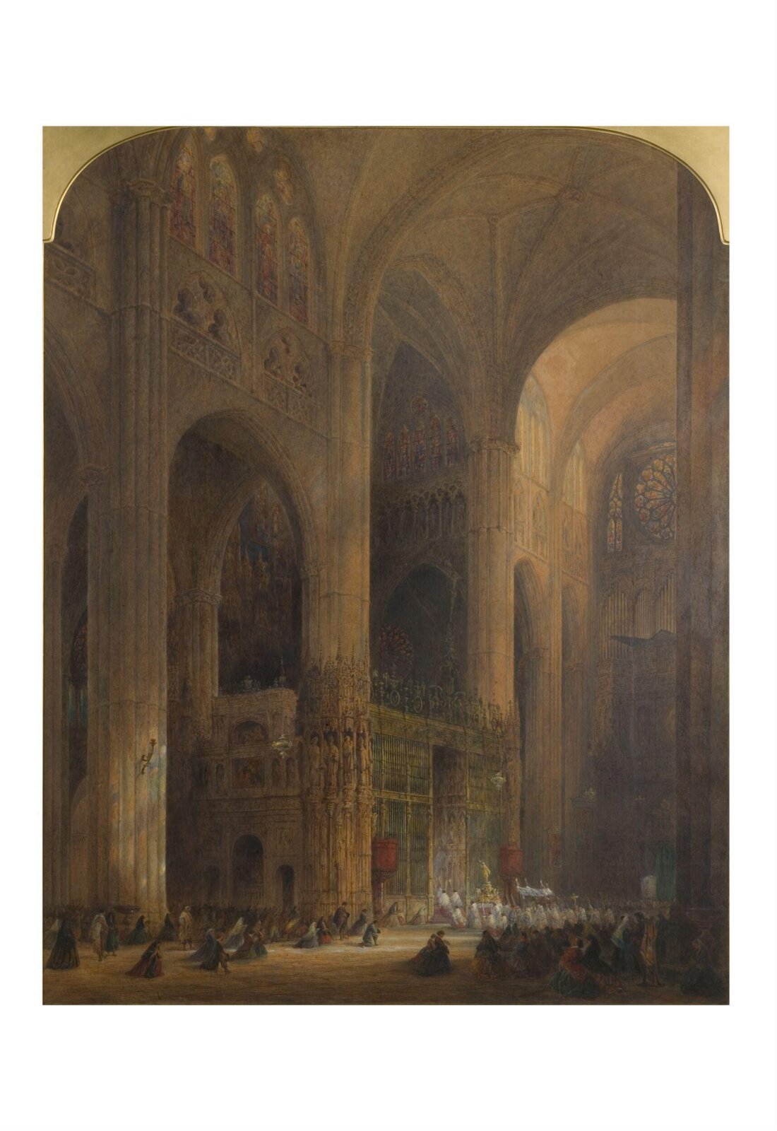 Toledo Cathedral : Interior, Samuel Read, 1863