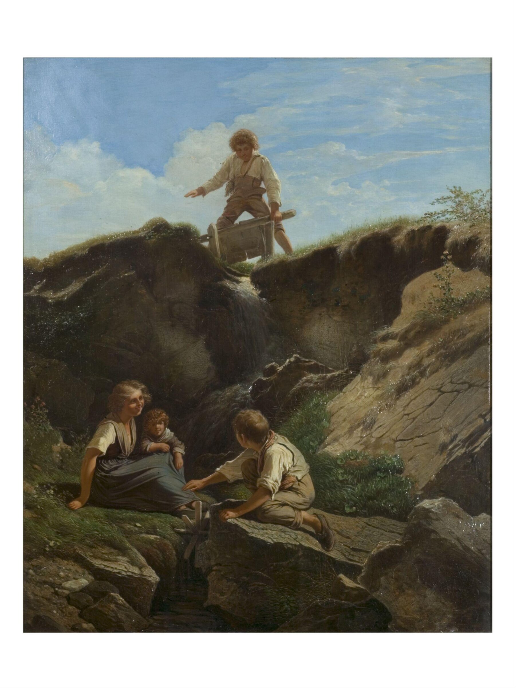 The Dam, Joseph Hornung, 1850