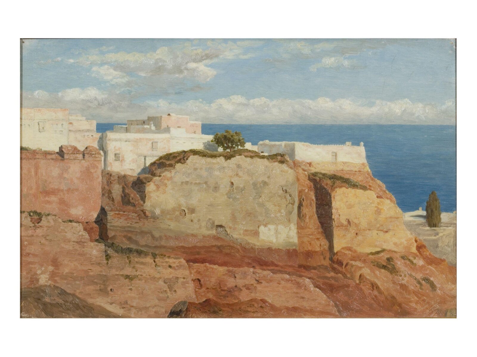 An Old wall and buildings, Algiers, Arthur Ditchfield, 1872