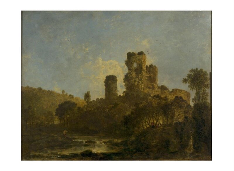 Landscape with river and ruins