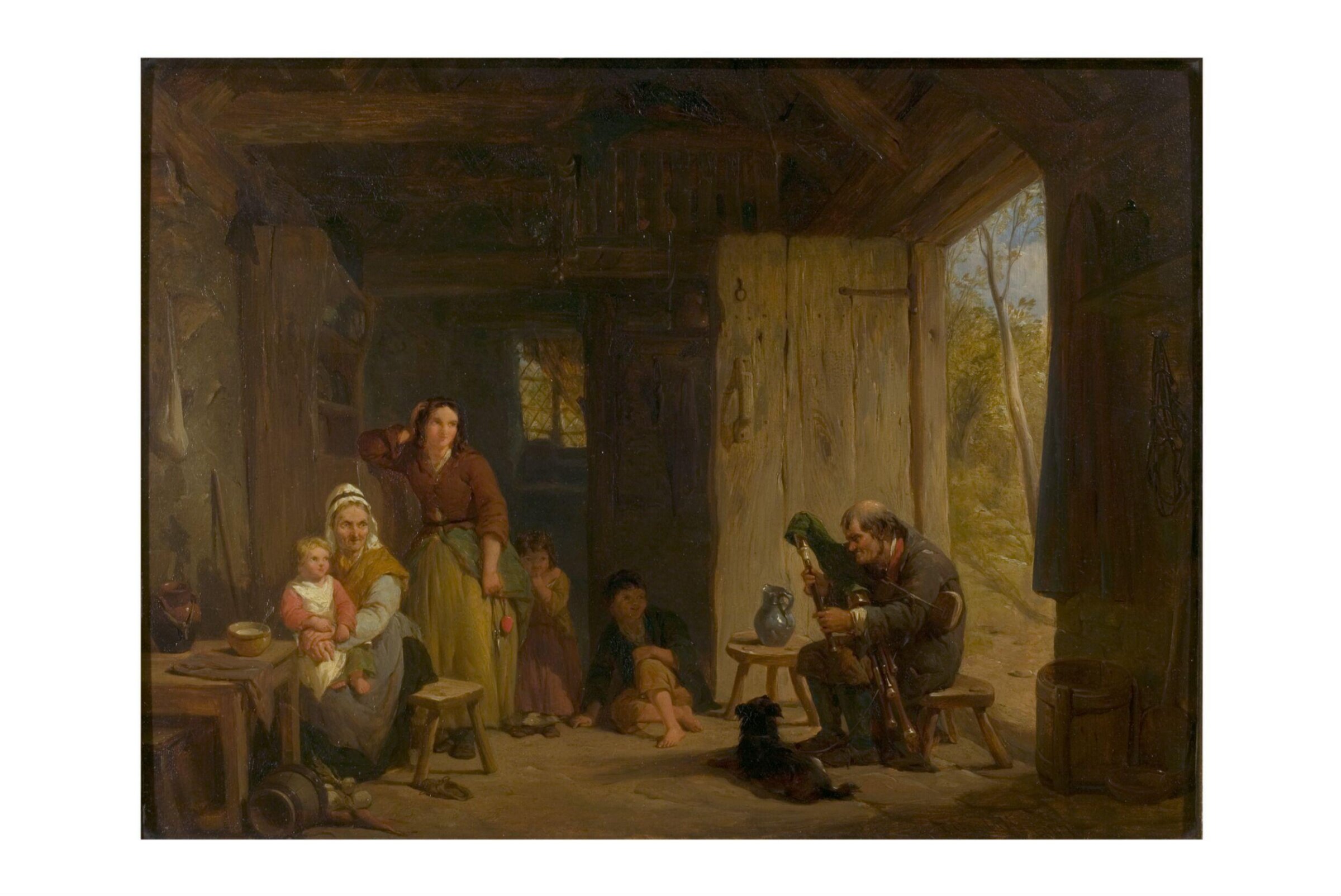 The Irish Piper, Frederick Goodall, 1847