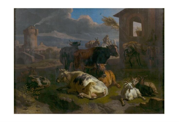 Italian Landscape with Cattle top image