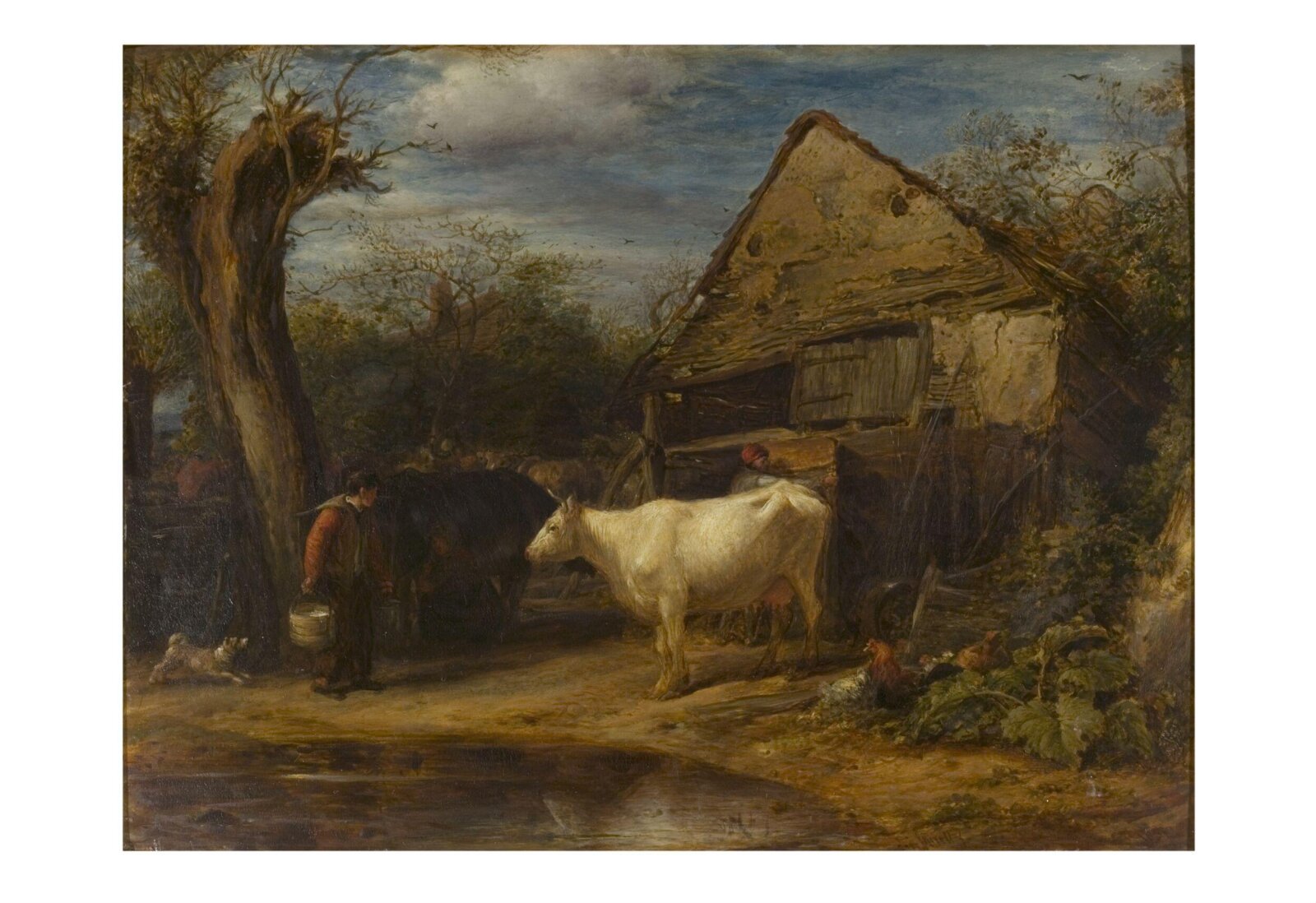 The Cow-Yard, John Linnell, 1831