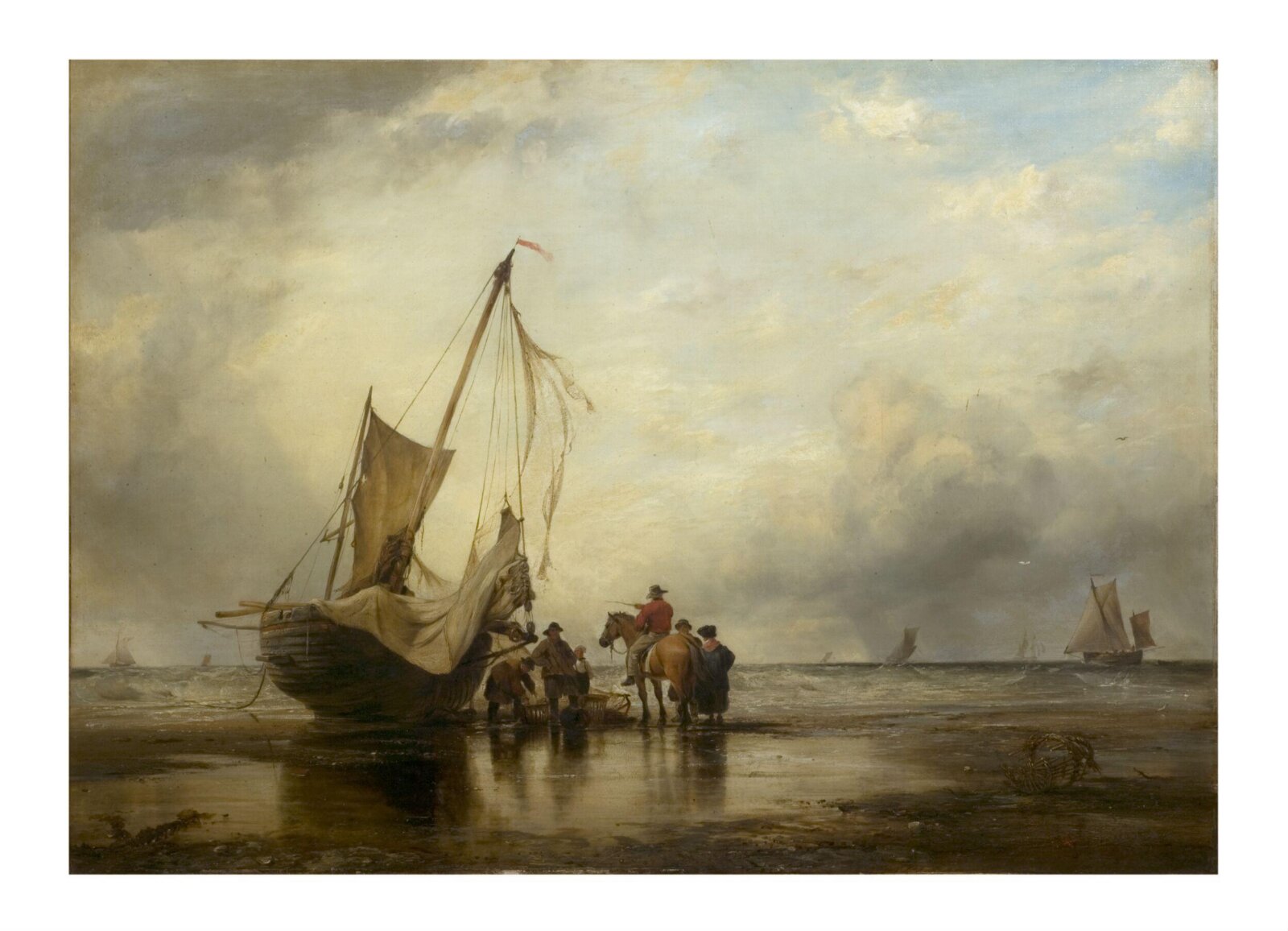 Brighton sands, Edward William Cooke, 1837