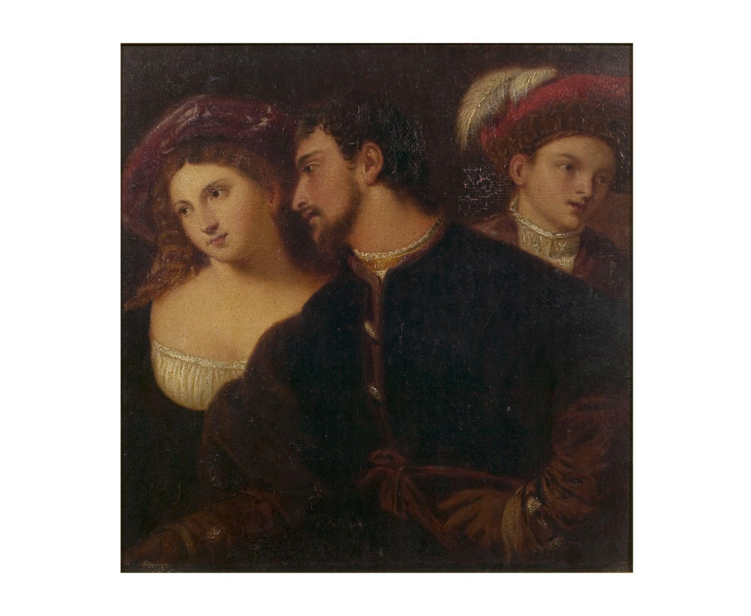 Triple portrait (after Giorgione), Andrew Geddes, 1830