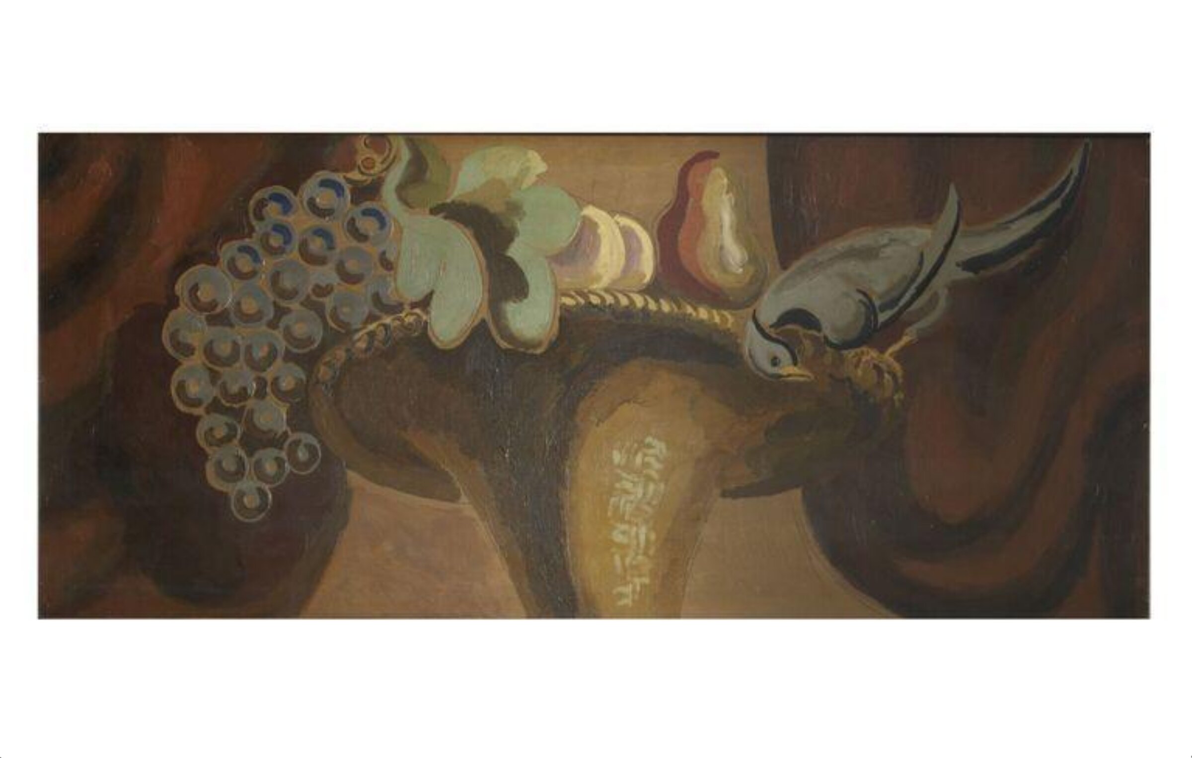 Composition with Hat, Dove and Fruit, Duncan Grant, 1925