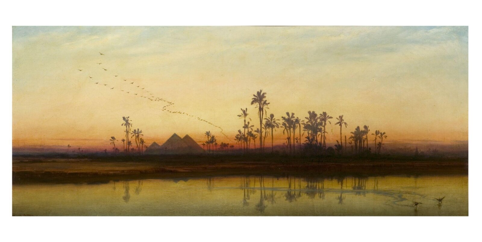 Sunset on the Nile, Frank Dillon, ca. 1855-1870