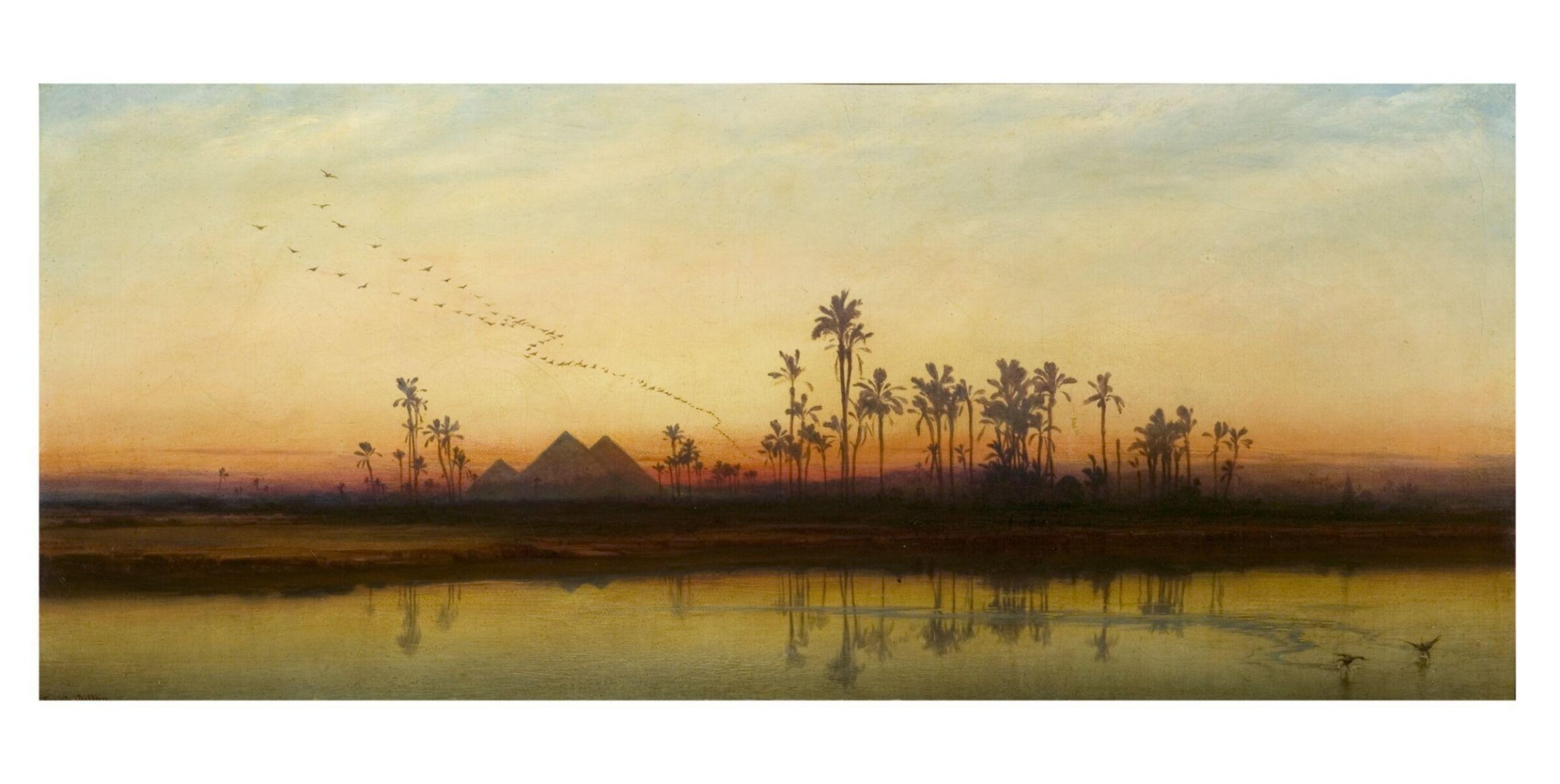 Sunset on the Nile, Frank Dillon, ca. 1855-1870