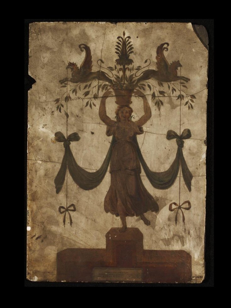 Modern copy of a pompeian wall painting top image