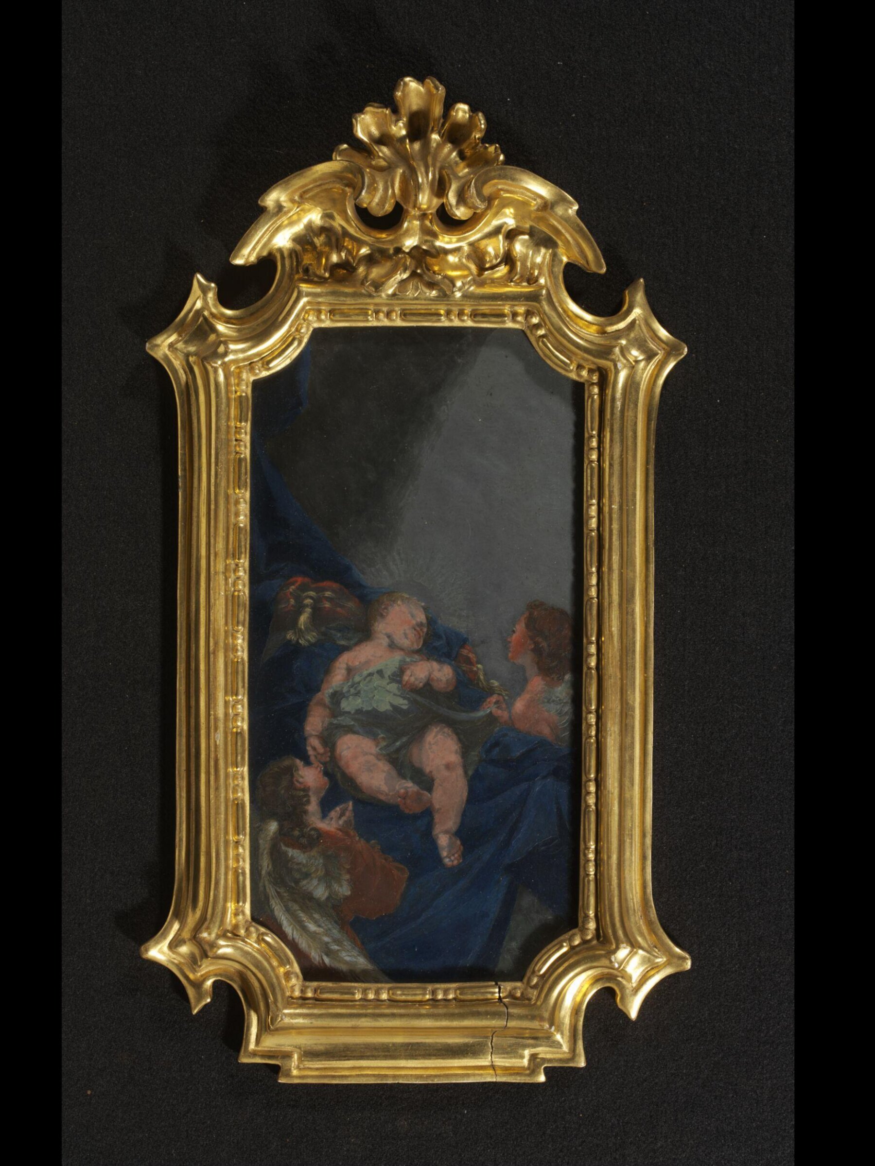 The Infant Christ asleep, adored by two angels, Agostino Cornacchini, 1727