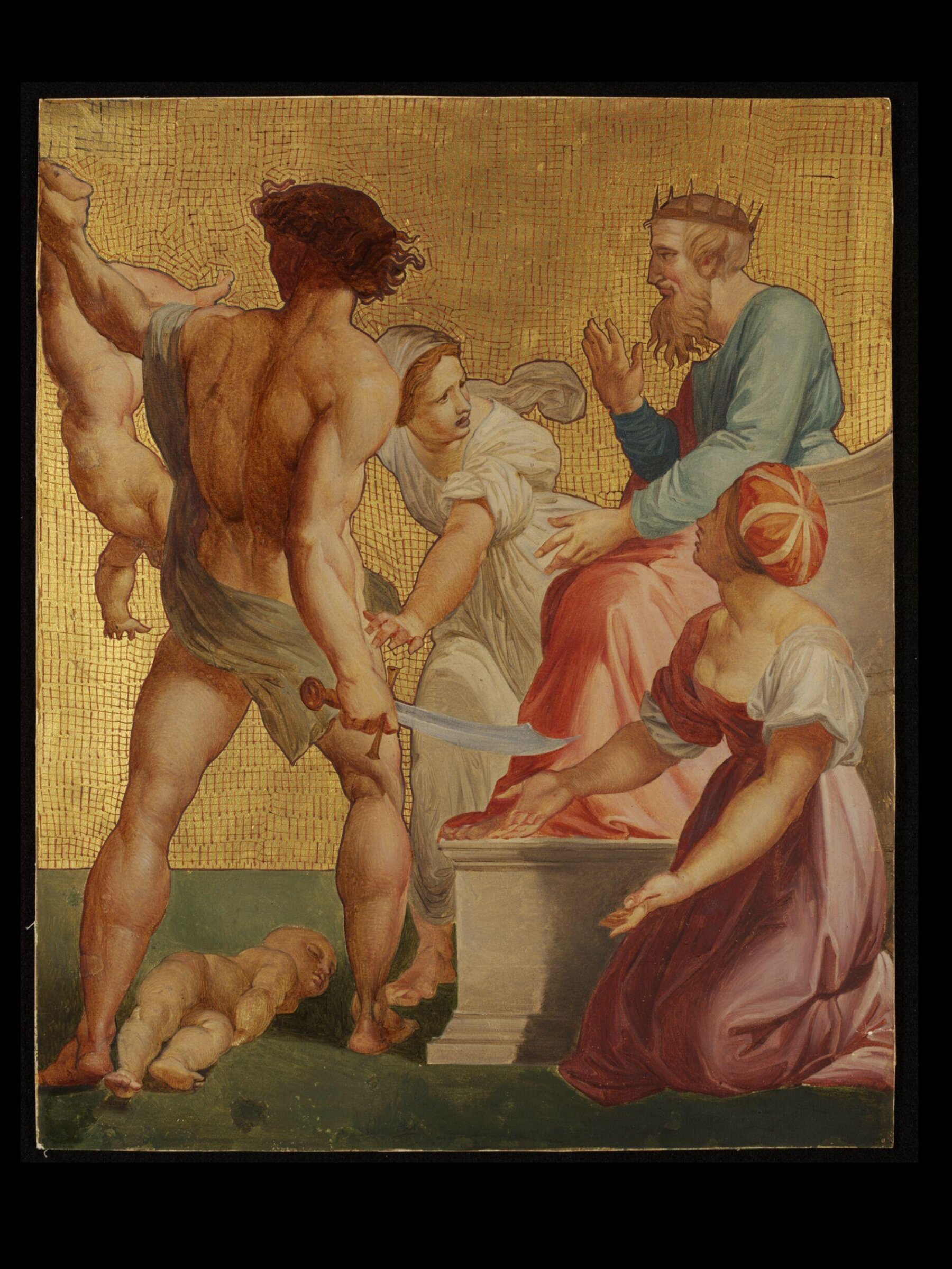 The Judgment of Solomon (after Raphael), Godfrey Sykes, pre 1867