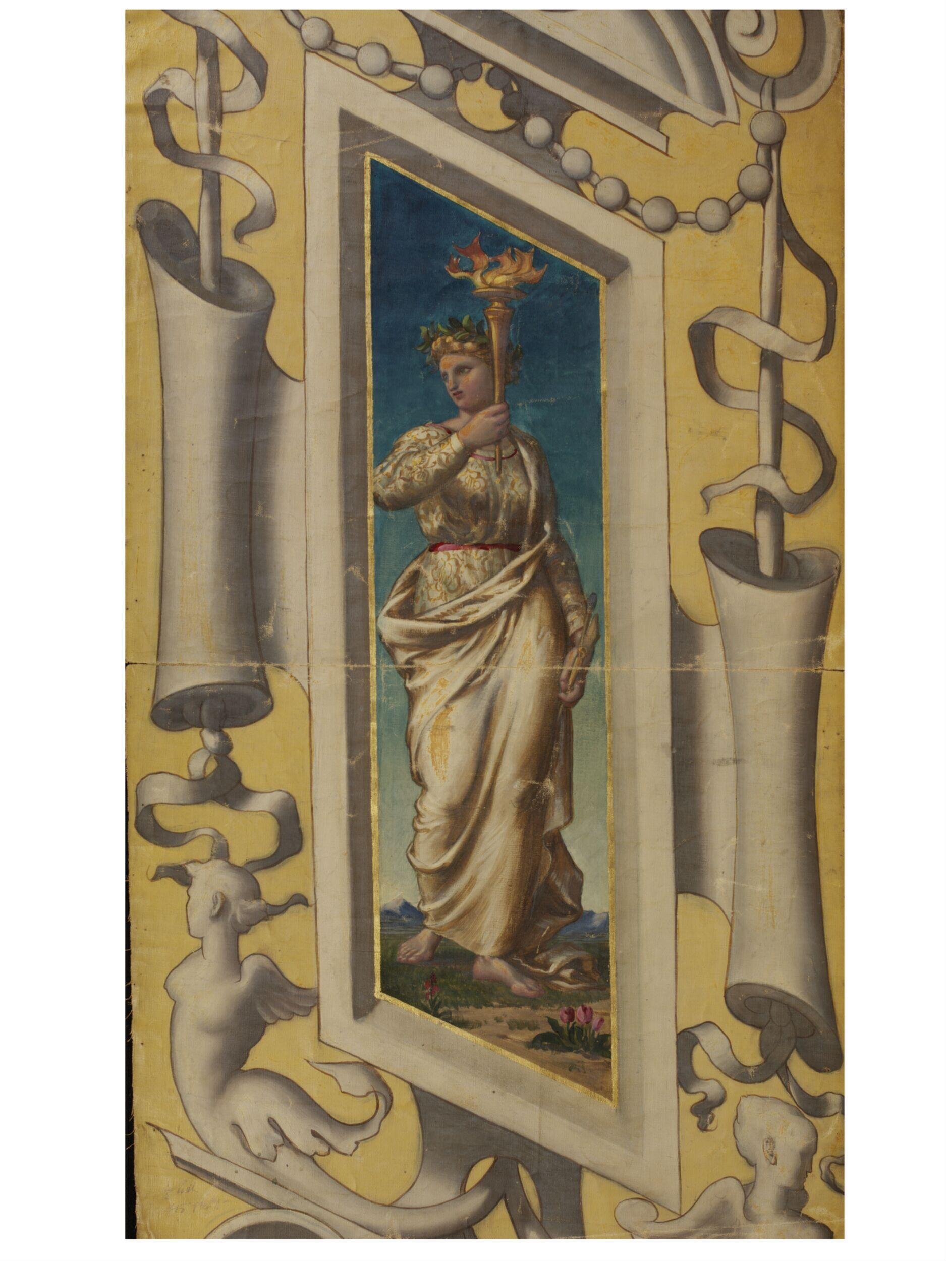 'Art': design for a mosaic on the Ceramic Staircase in the Museum