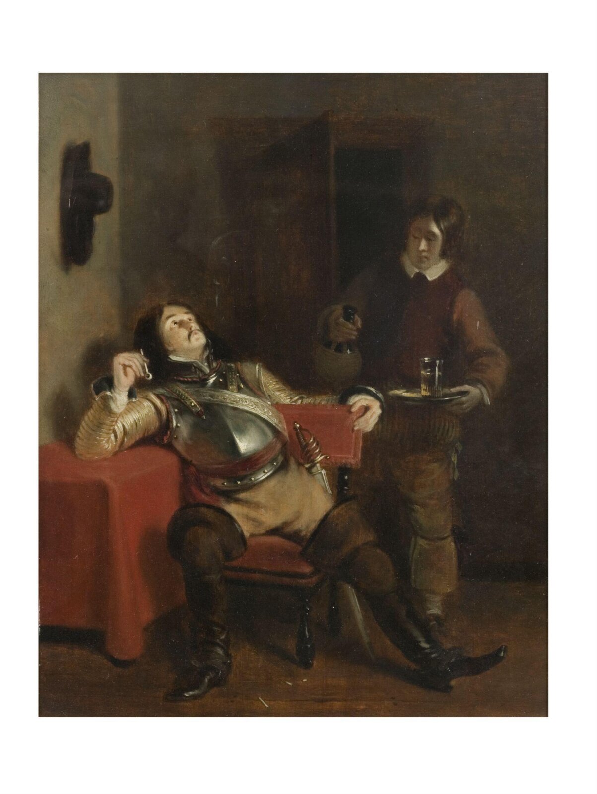 A Man Smoking, Andrew Geddes, early 19th century