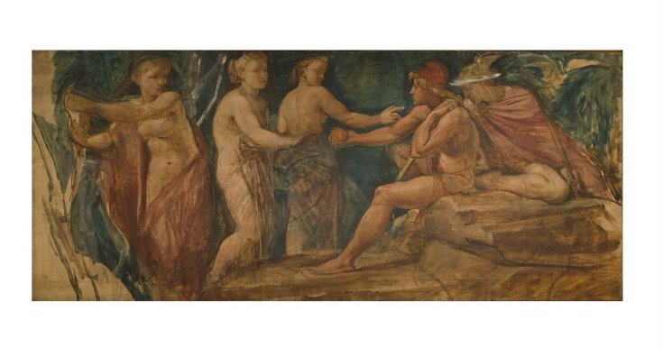 The Judgement of Paris (cartoon for the south panel of the ceiling, dining room, Dorchester House) top image