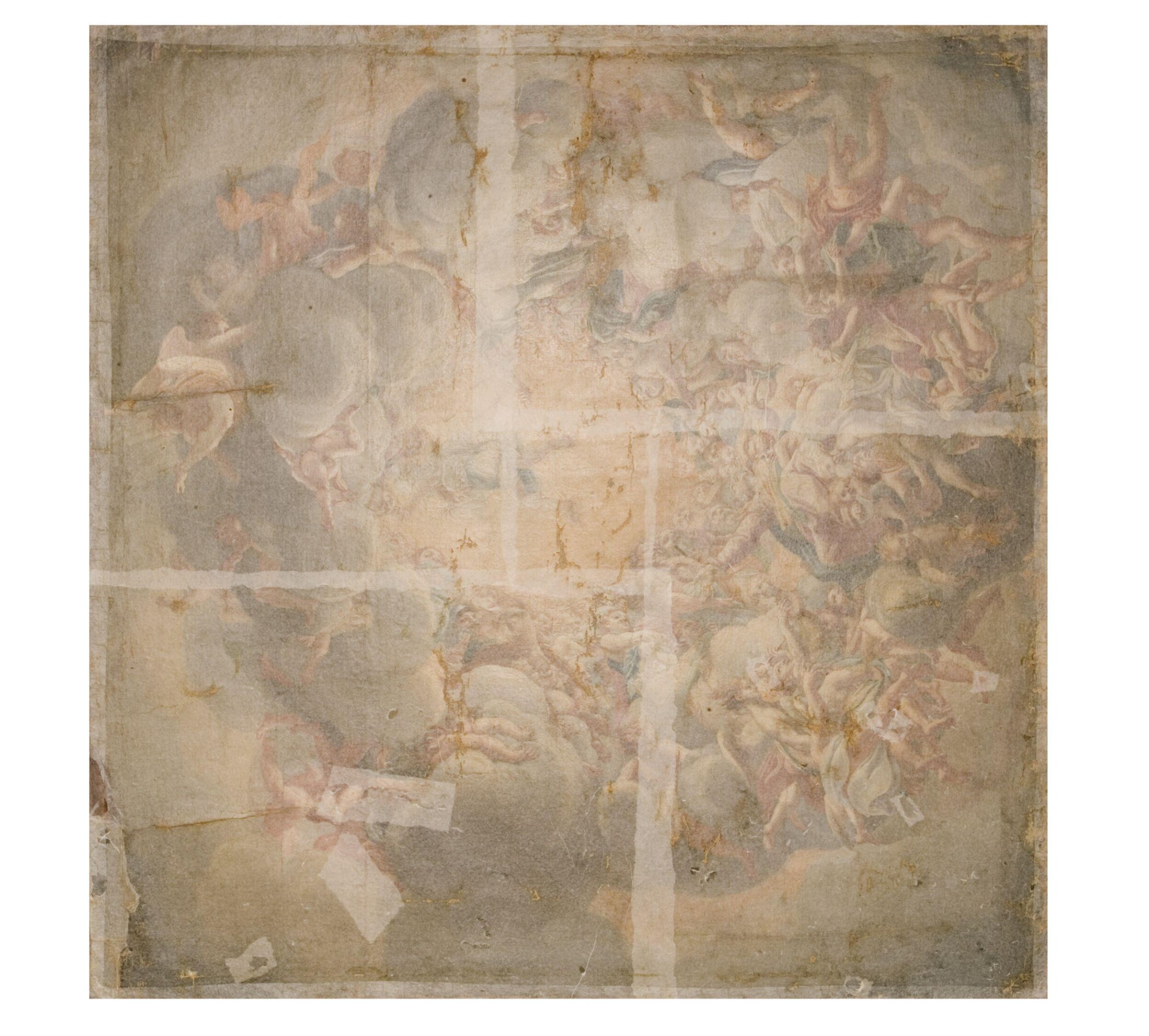 The Assumption of the Virgin (copy of the fresco in the cupola of Parma Cathedral), Correggio, early 19th century