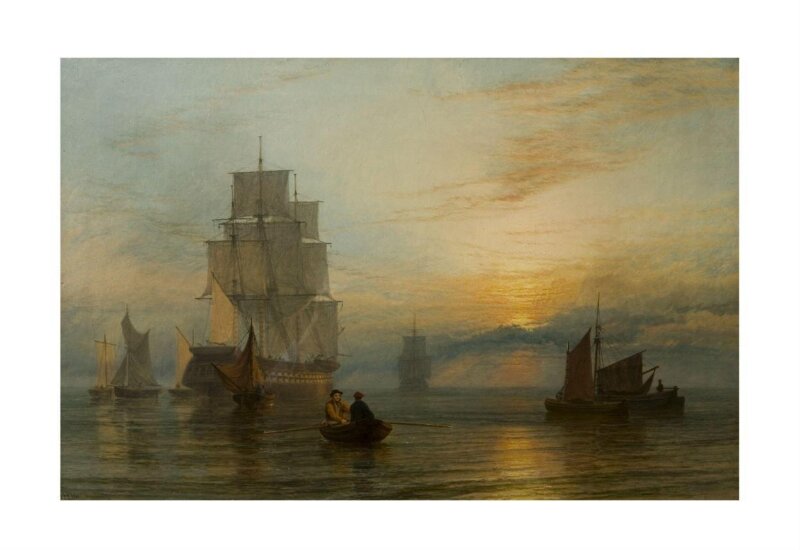 Shipping at sunset