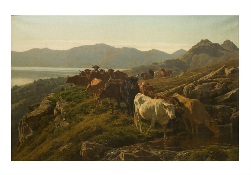 Highland Scene with Cattle