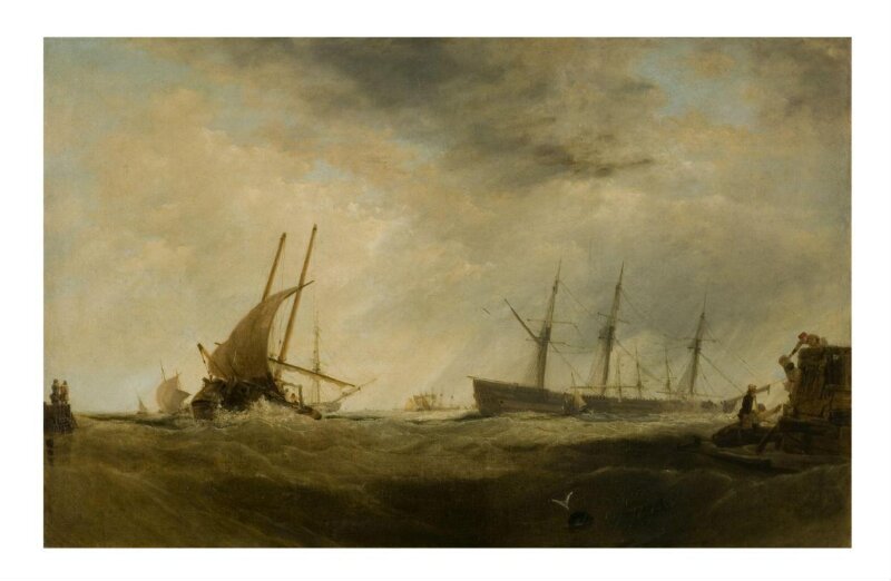 A Brisk Gale: A Dutch East-Indiaman Landing Passengers
