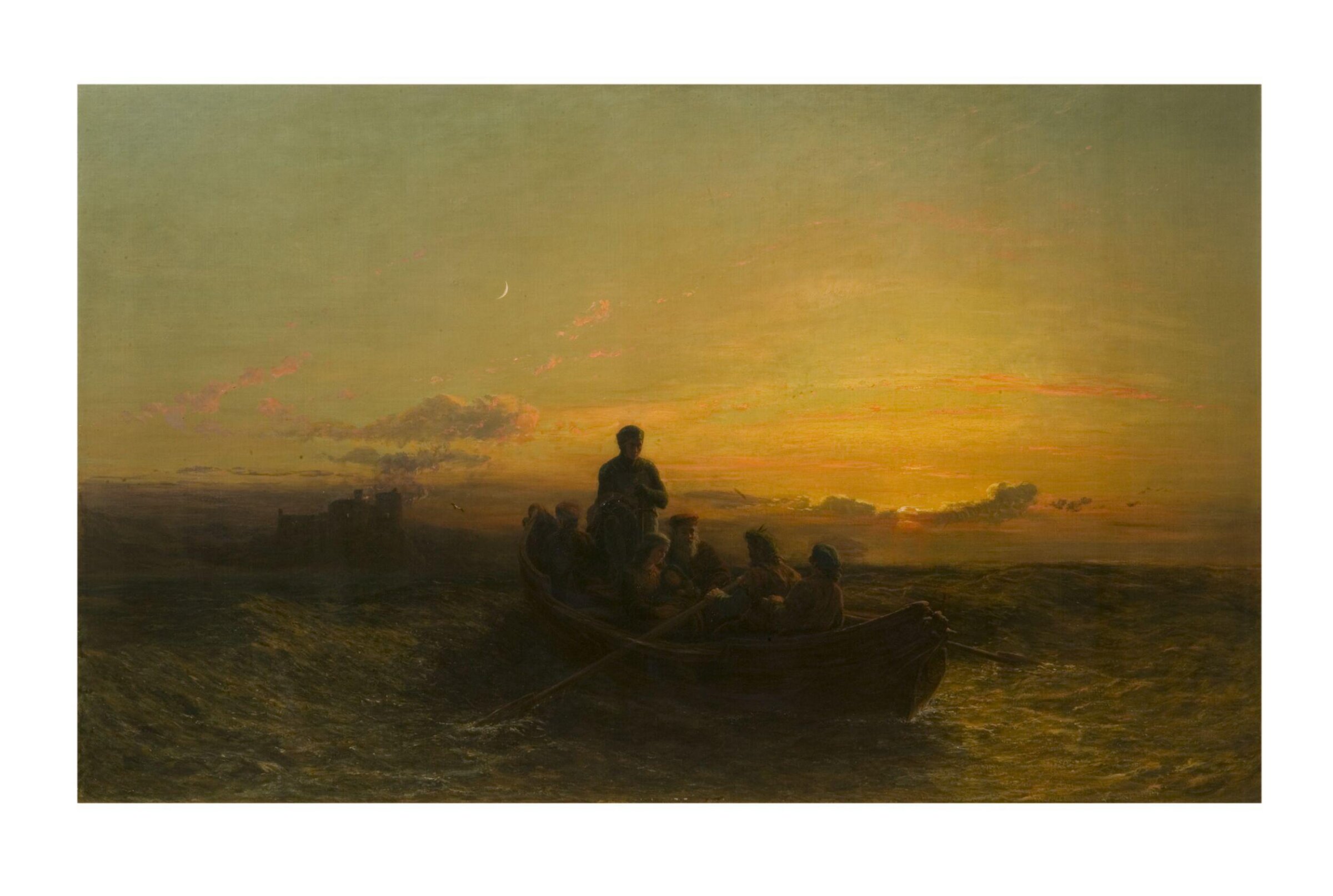 Escape of Mary Queen of Scots from Loch Leven Castle, May 2, 1568, Thomas Danby, 1864