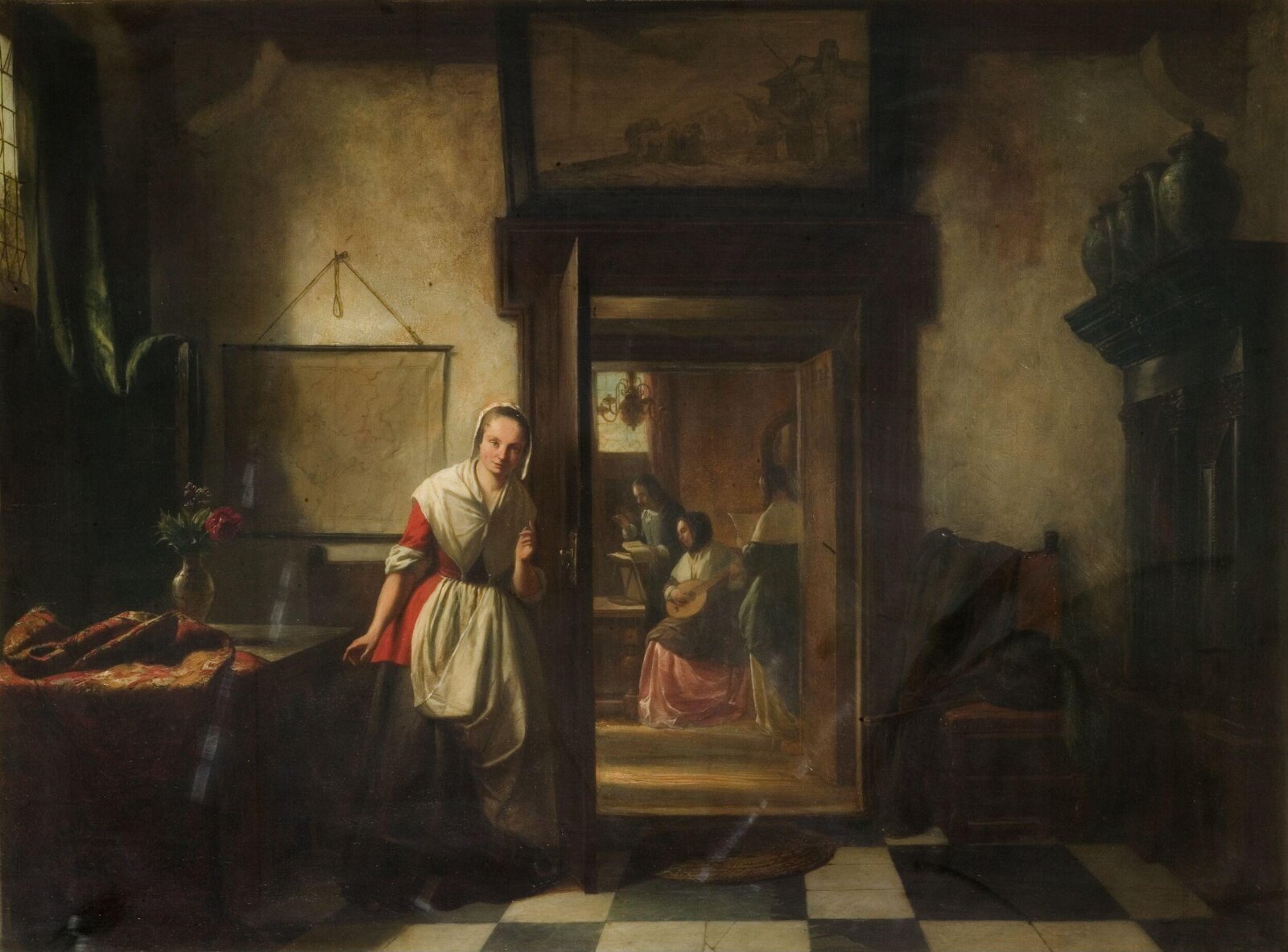 The Listening Servant, Hubertus van Hove, 1853
