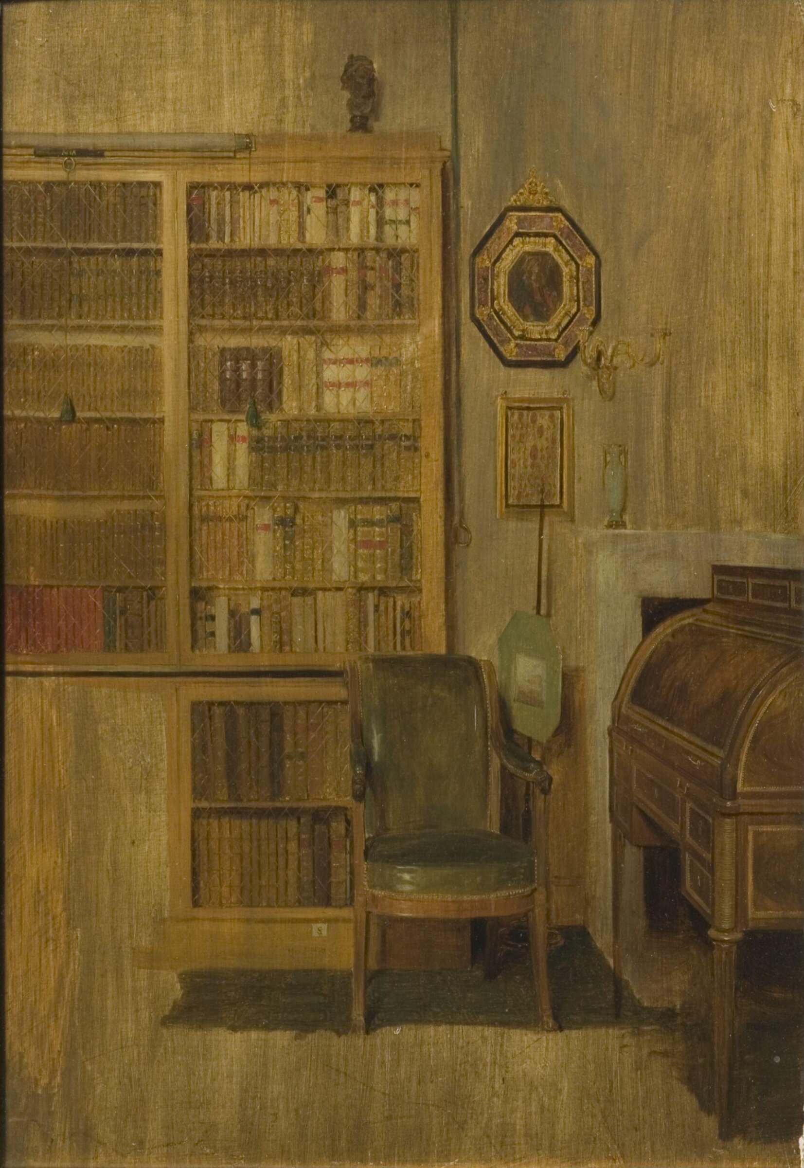 A Book Case (sketch for 'The Letter of Introduction'), David Wilkie, 1813