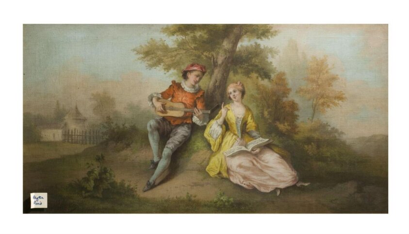 The Rehearsal: an 18th century costume piece (mid 19th century) by Wouter Schouten