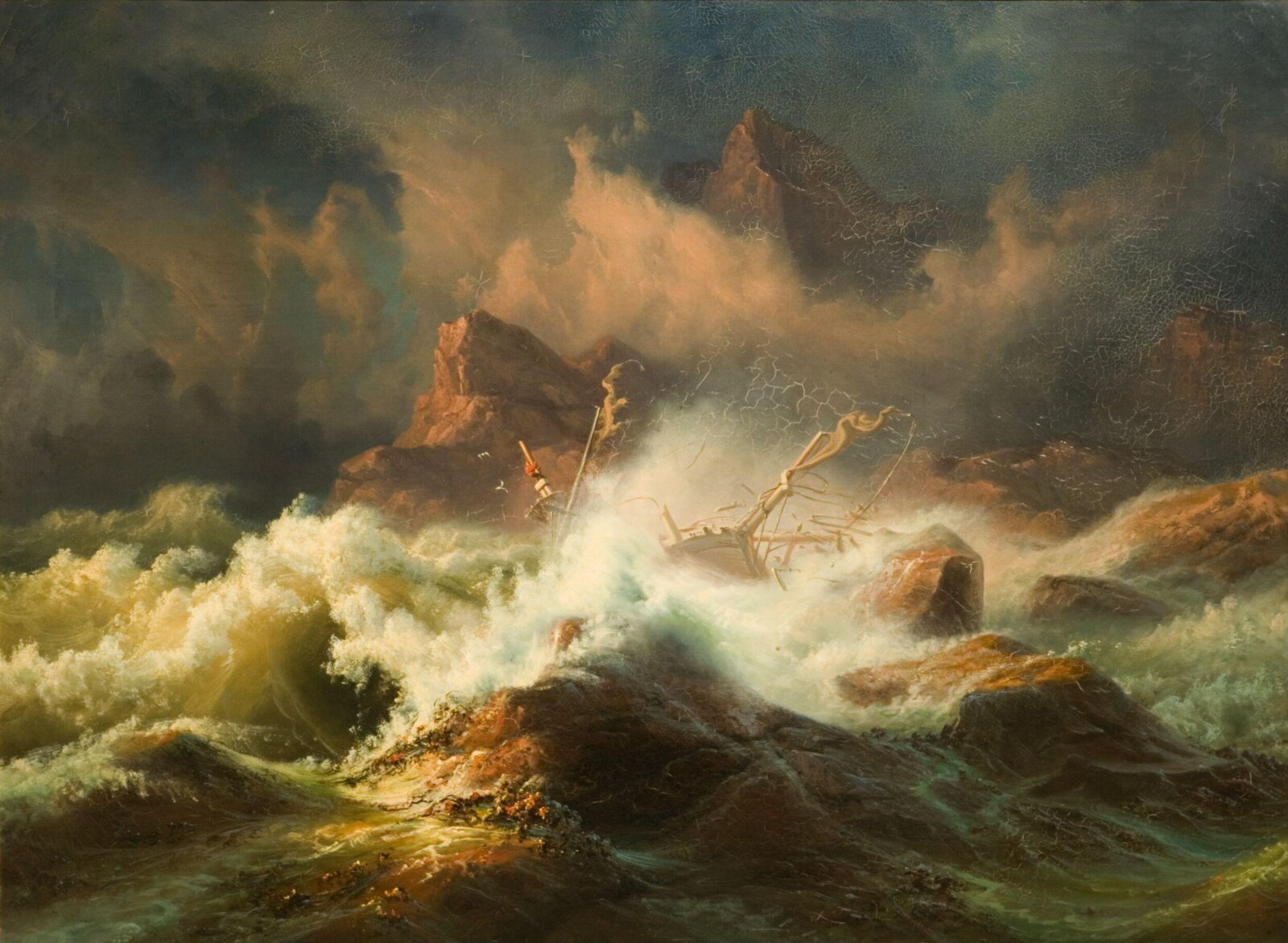 The Wreck, Knud Andreassen Baade, 1830s-1840s