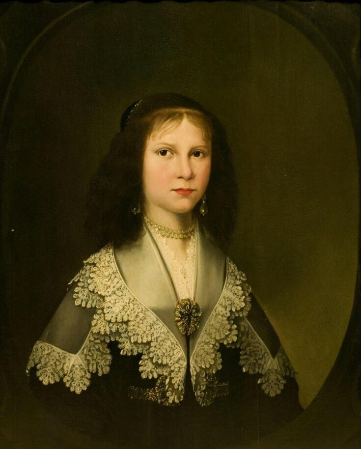 A Young Girl Wearing a Lace Collar top image